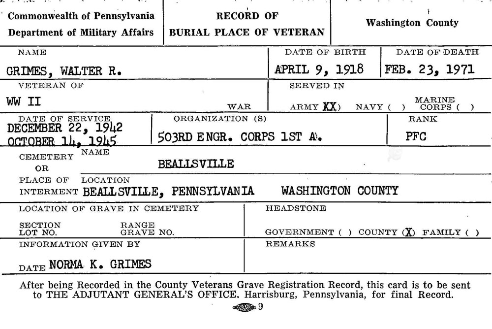 Walter R. Grimes